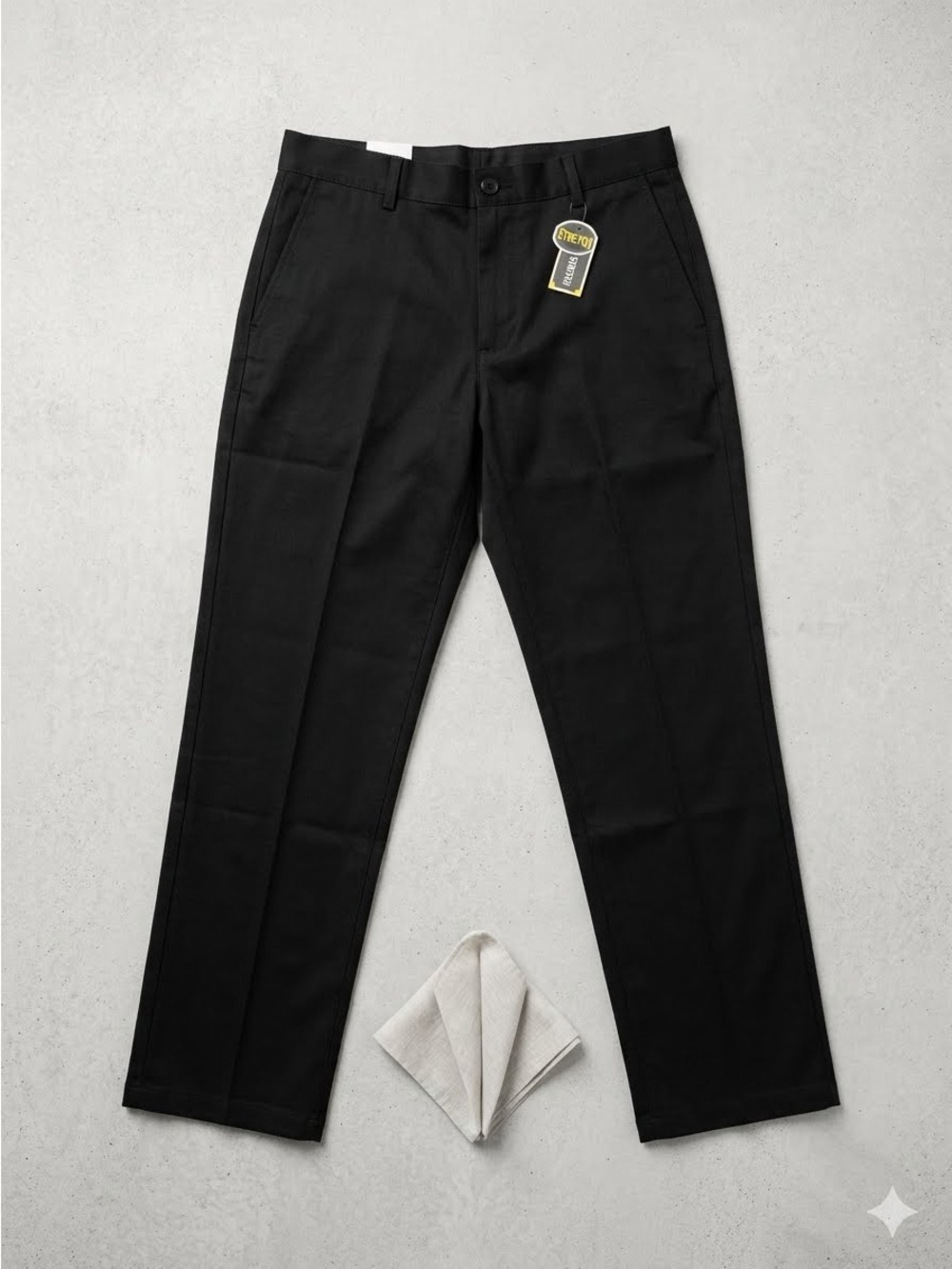 Men's Work Pants Straight Leg Regular Fit Poly Cotton Twill 4Pocket NEW 32Wx32L